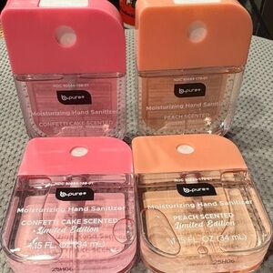 B•Pure limited edition moisturizing hand sanitizer set confetti cake and peach